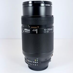 Nikon AF Nikkor 70-210mm f/4-5.6 Zoom Lens F-Mount Black Excellent